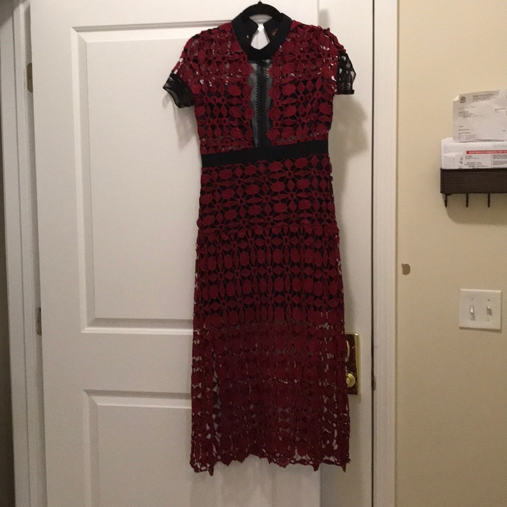 A lace dress
